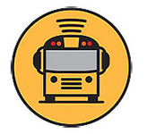  Here comes the bus logo